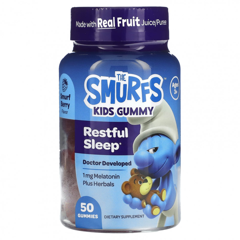 ���� ������ (Iherb) The Smurfs, ������� ����������� ��������, ��� ���������� ���, ��� ����� �� 3 ���, ������� ����, 50 ����������� ��������, ������ �� 1930 ���