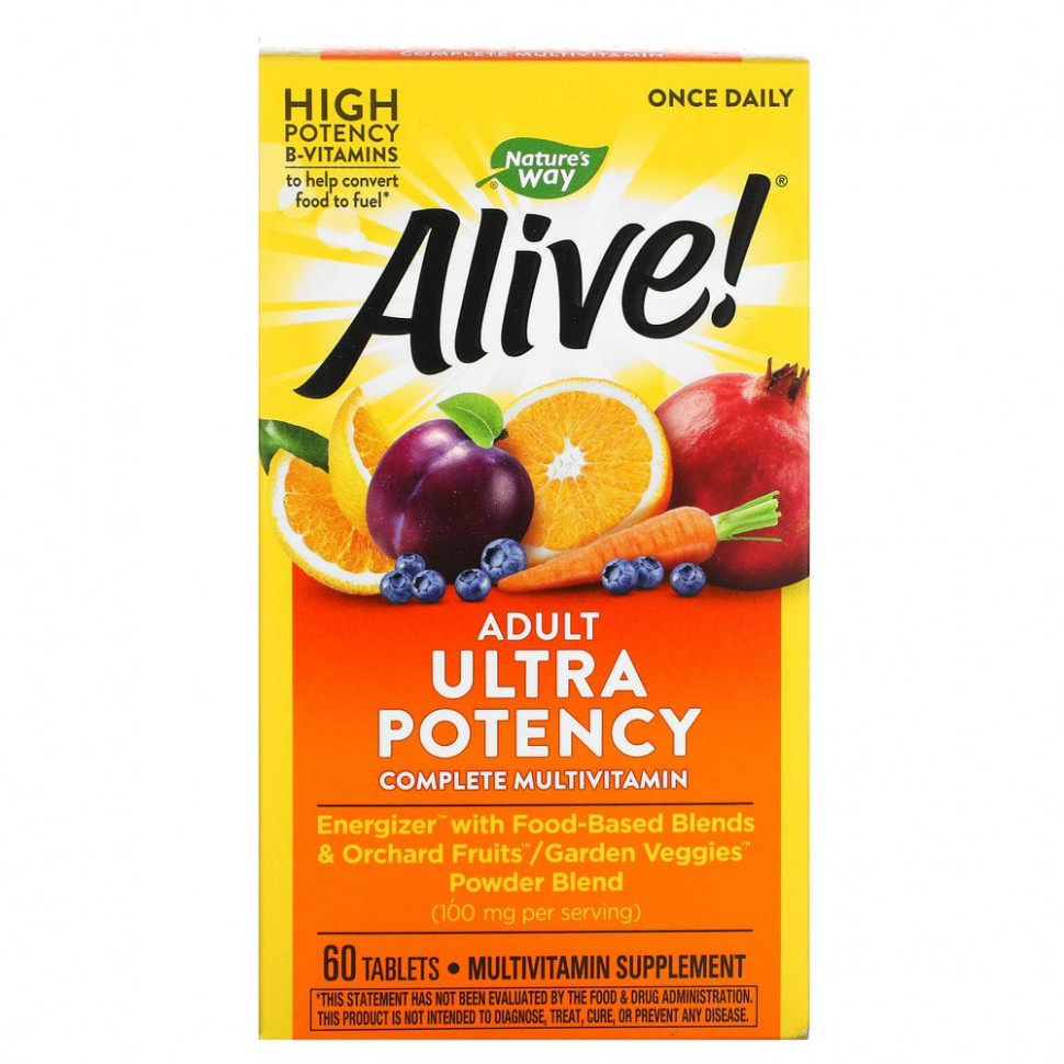   (Iherb) Nature's Way, Alive! ,    , 60     -     , -, 