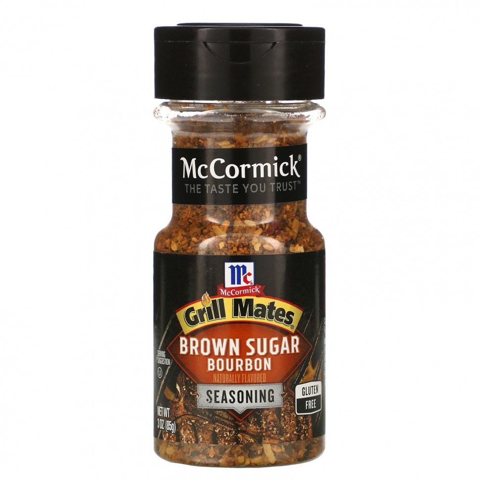   (Iherb) McCormick Grill Mates, Brown Sugar Bourbon Seasoning, 3 oz (85g)    -     , -, 