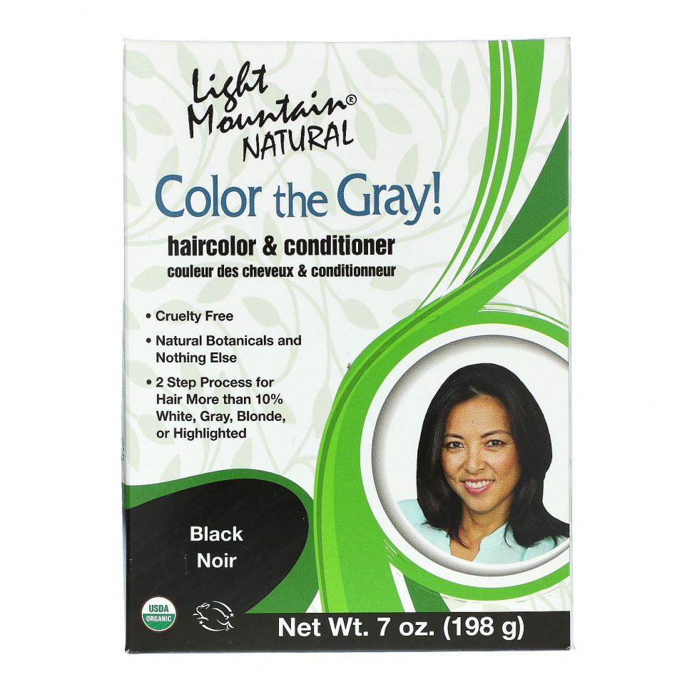 ���� ������ (Iherb) Light Mountain, Color the Gray! ����������� ������ ��� ����� � �����������, ������, 7 ����� (198 �), ������ �� 2290 ���