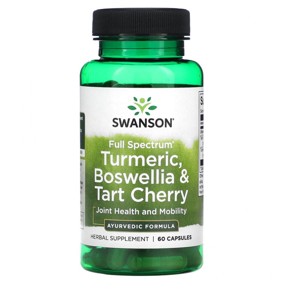���� ������ (Iherb) Swanson, Full Spectrum, �������, ��������� � �����, 60 ������, ������ �� 1420 ���