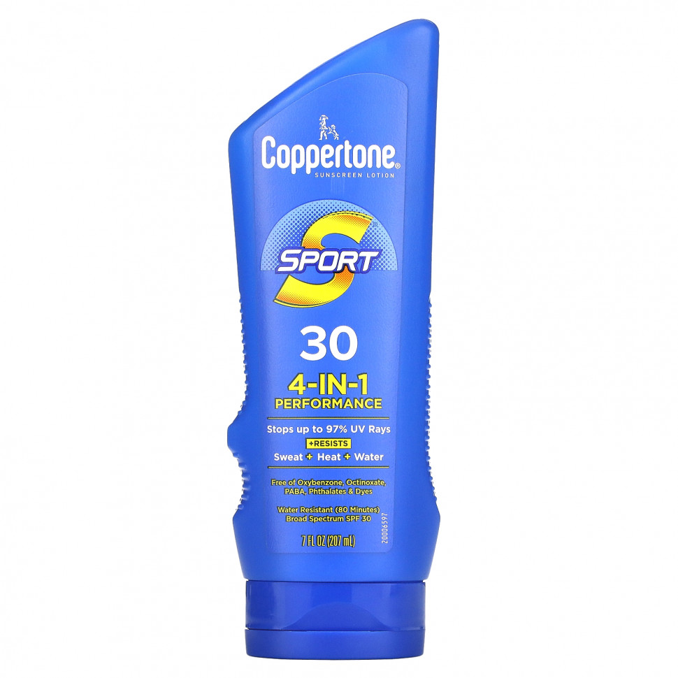   (Iherb) Coppertone, Sport,  ,  4--1, SPF 30, 207  (7 . )    -     , -, 