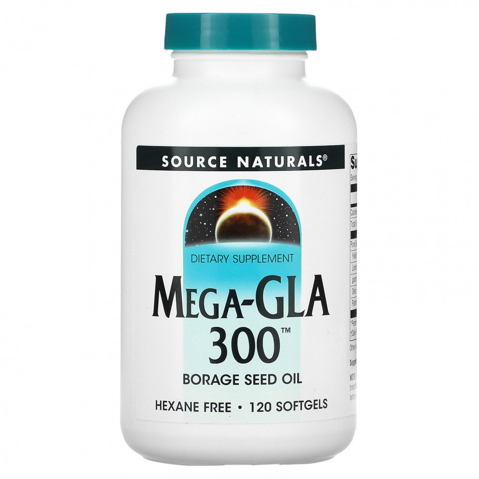 ���� ������ (Iherb) Source Naturals, Mega-GLA 300, 120 ������ ��������, ������ �� 8280 ���