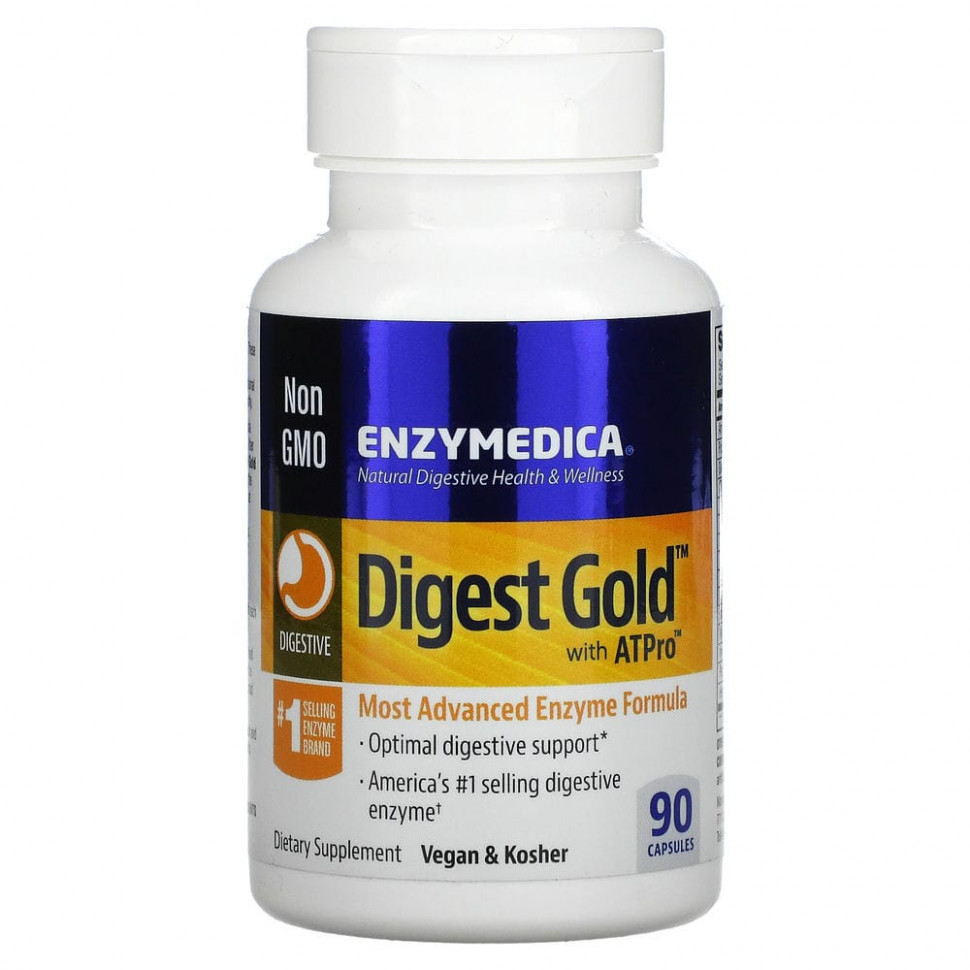 ���� ������ (Iherb) Enzymedica, Digest Gold � ATPro, ������� � ���������������� ����������, 90 ������, ������ �� 6880 ���
