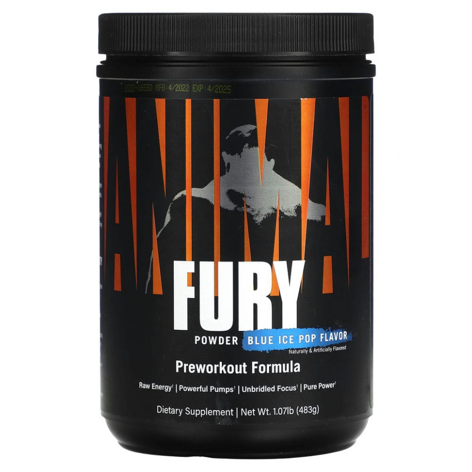   (Iherb) Animal, Fury Powder, Blue Ice Pop, 483  (1,07 )    -     , -, 