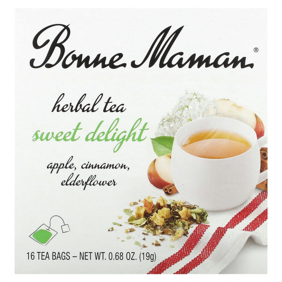 ���� ������ (Iherb) Bonne Maman, Herbal Tea, Sweet Delight, ��� �������, 16 ������ ���������, 19 � (0,68 �����), ������ �� 1440 ���