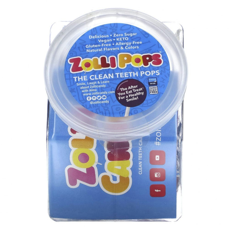   (Iherb) Zollipops, The Clean Teeth Pops,    , , 147  (5,2 )    -     , -, 