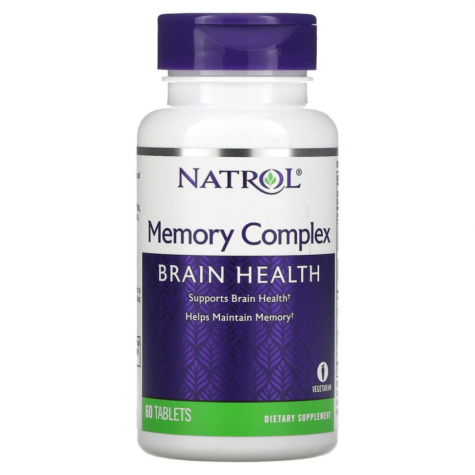 ���� ������ (Iherb) Natrol, Memory Complex, �������� �����, 60 ��������, ������ �� 3070 ���