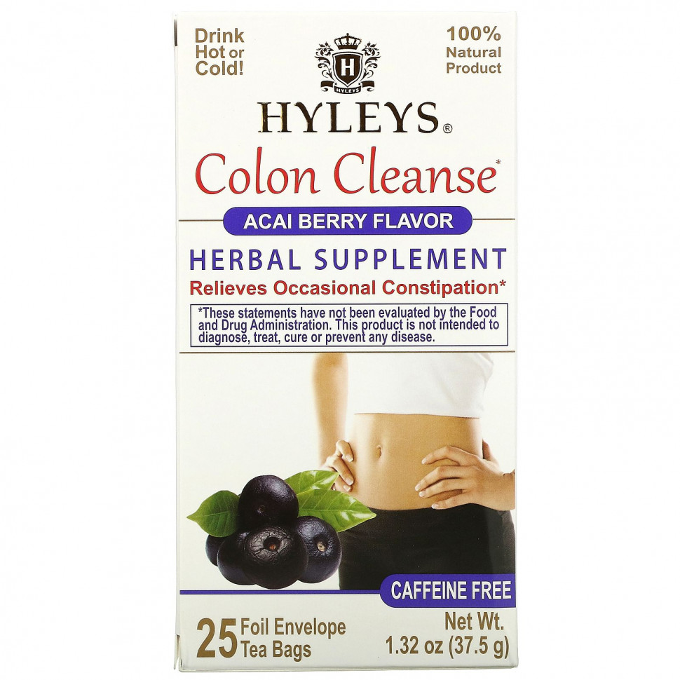   (Iherb) Hyleys Tea, Colon Cleanse,  ,  , 25     ,  1,5  (0,05 )    -     , -, 