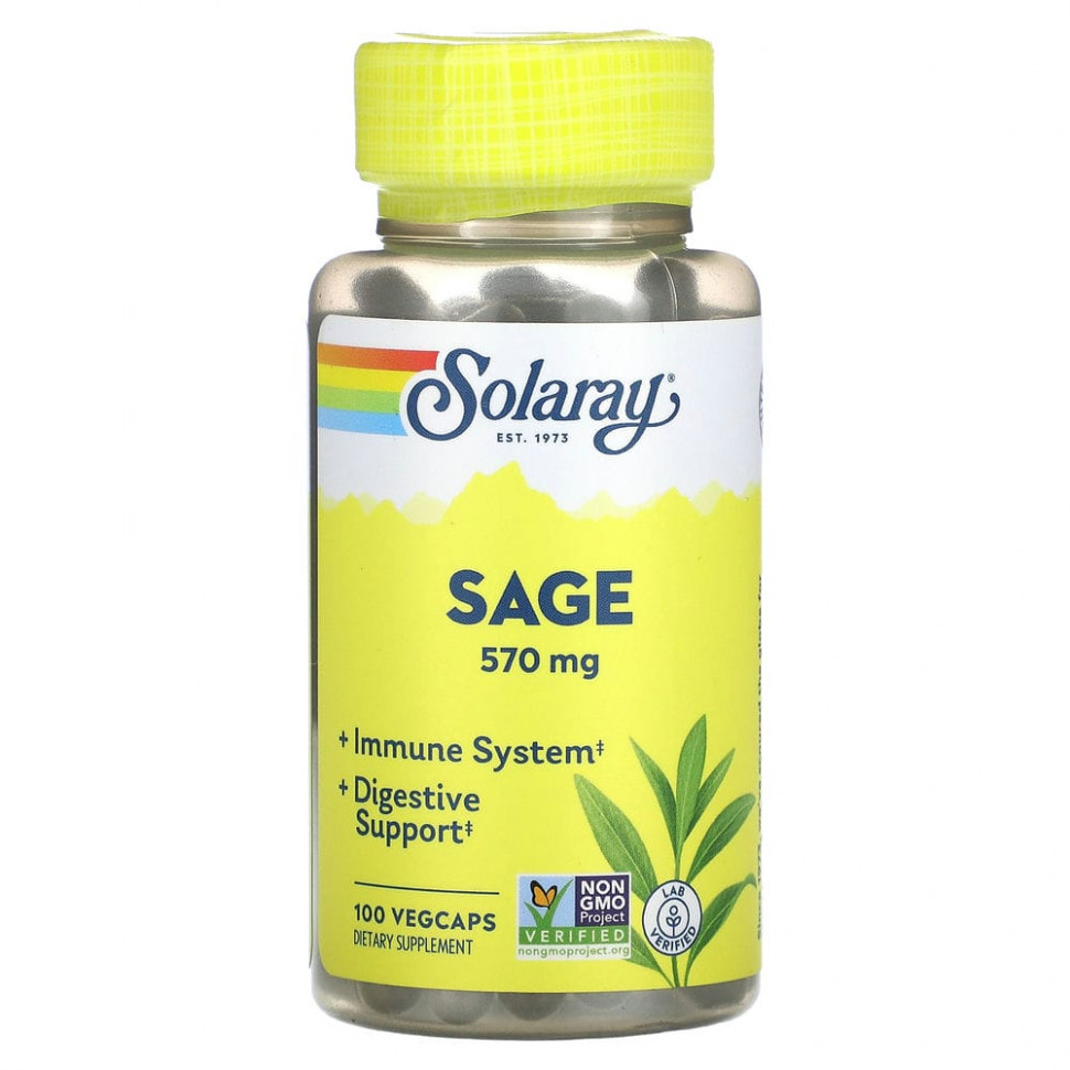 ���� ������ (Iherb) Solaray, ������, 285 ��, 100 ������ VegCaps, ������ �� 1800 ���