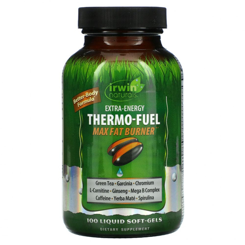   (Iherb) Irwin Naturals, Extra-Energy Thermo-Fuel Max Fat Burner, 100      -     , -, 