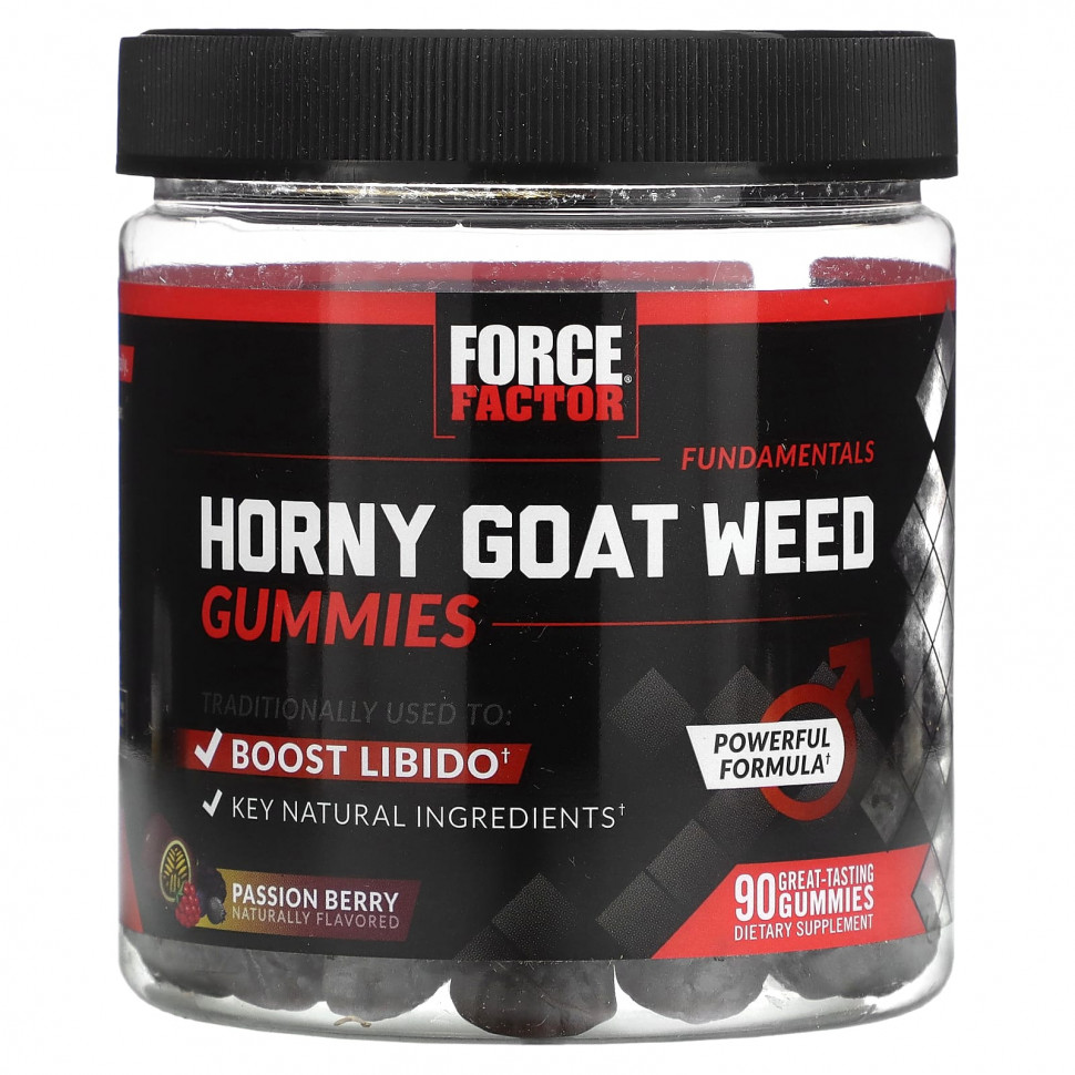 ���� ������ (Iherb) Force Factor, Fundamentals, Horny Goat Weed, ��������, 90 ����������� ��������, ������ �� 4380 ���
