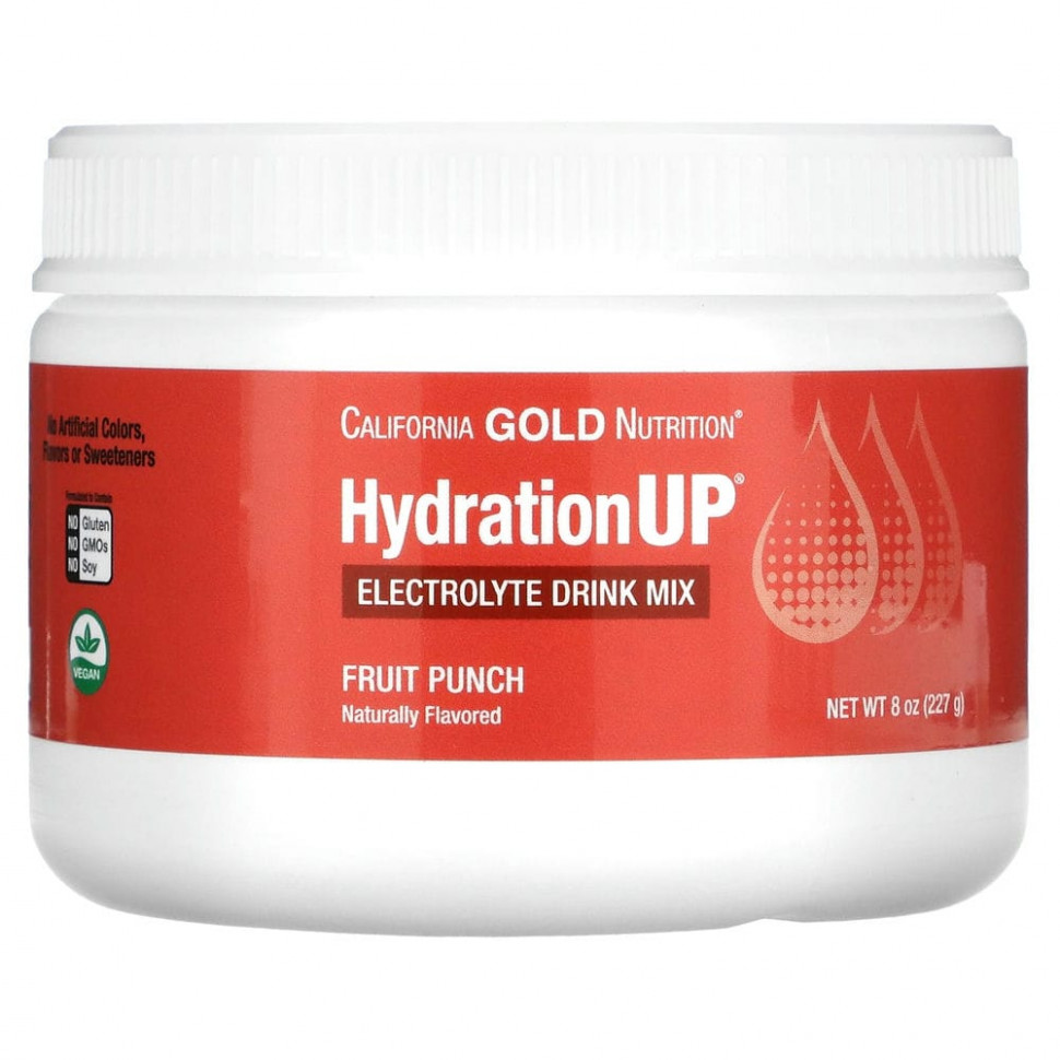 ���� ������ (Iherb) California Gold Nutrition, HydrationUP, ������� ��� ������������� ������������������ �������, ��������� ����, 227 � (8 �����), ������ �� 3300 ���