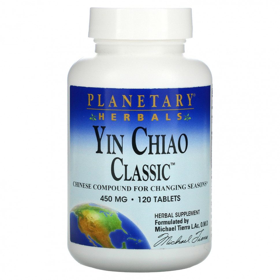   (Iherb) Planetary Herbals, Yin Chiao Classic, 450 , 120     -     , -, 