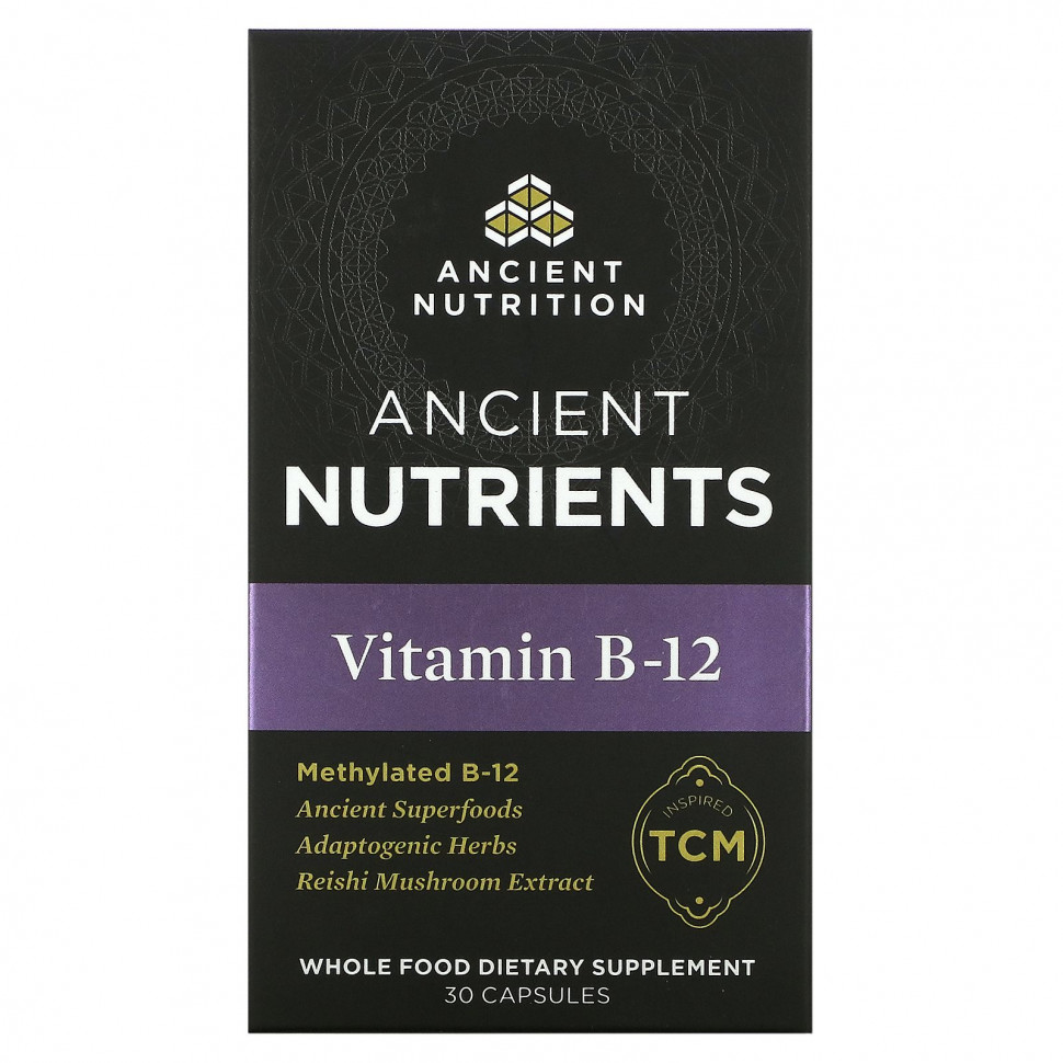   (Iherb) Dr. Axe / Ancient Nutrition,  B12, 30     -     , -, 