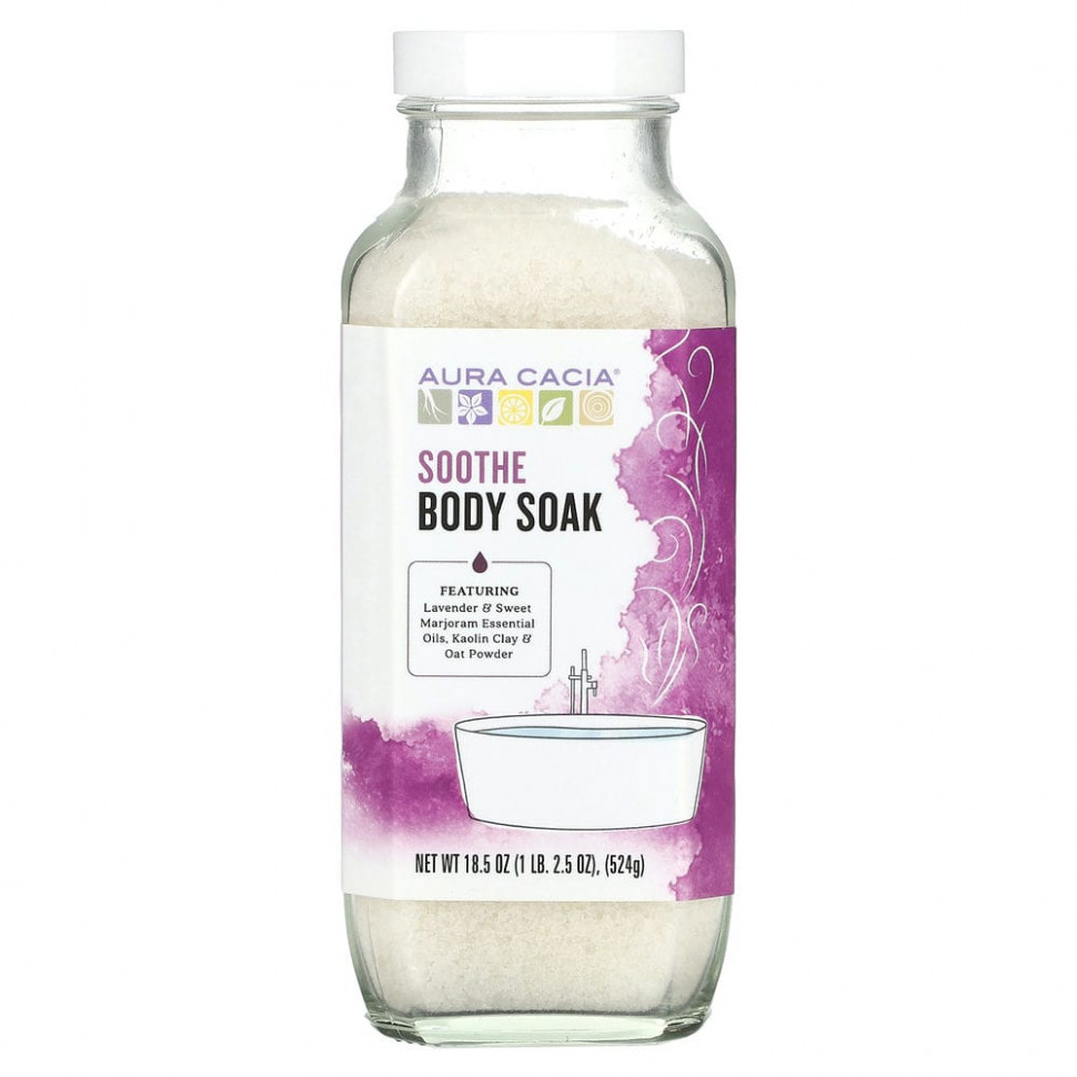 ���� ������ (Iherb) Aura Cacia, Body Soak, Soothe, 524 � (18,5 �����), ������ �� 3070 ���