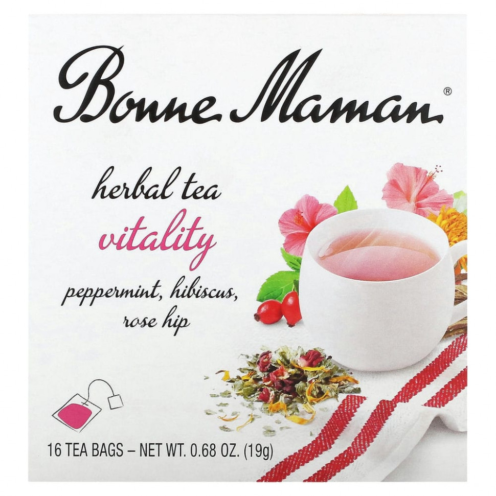   (Iherb) Bonne Maman, Herbal Tea, Vitality,  , 16  , 19  (0,68 )    -     , -, 