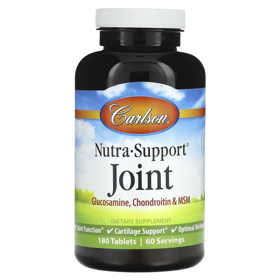   (Iherb) Carlson, Nutra-Support Joint, 180 Tabs    -     , -, 