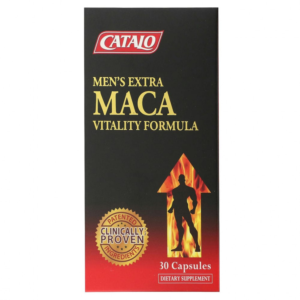   (Iherb) Catalo Naturals, Men's Extra Maca Vitality Formula, 30     -     , -, 