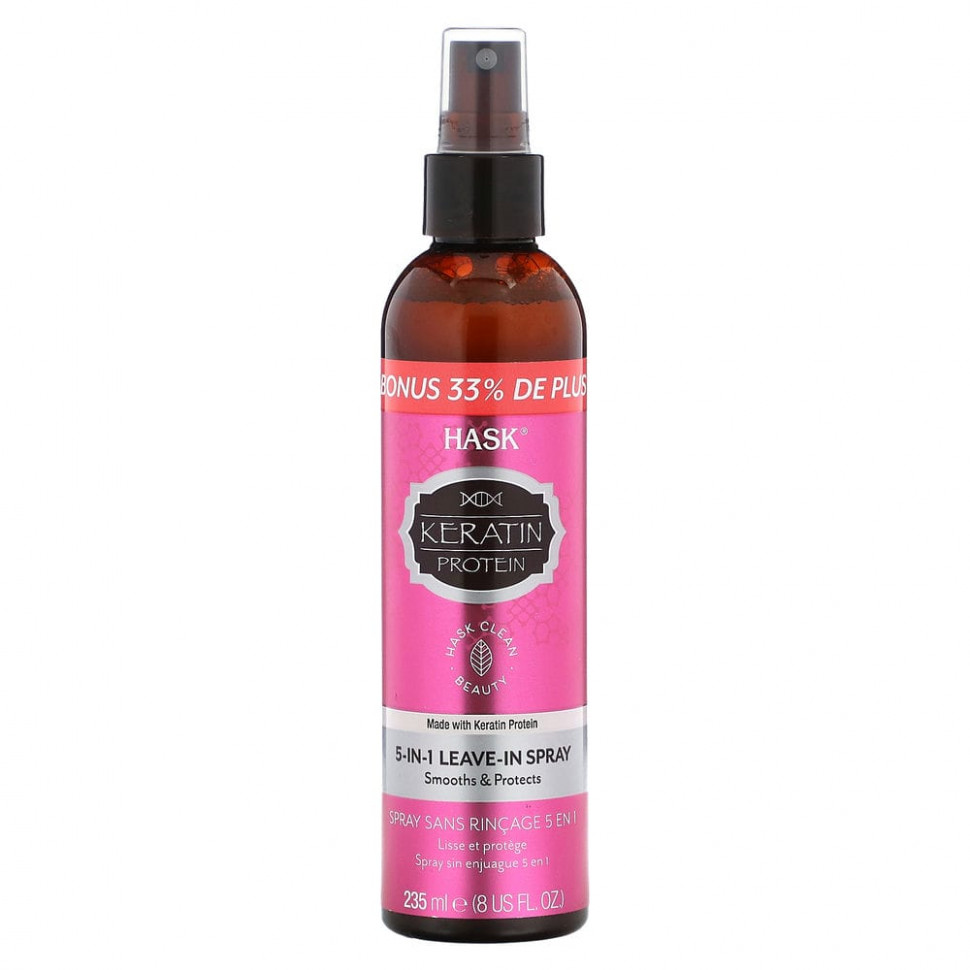 ���� ������ (Iherb) Hask Beauty, Keratin Protein, ����������� ����� 5 � 1, 235 �� (8 ����. �����), ������ �� 2520 ���