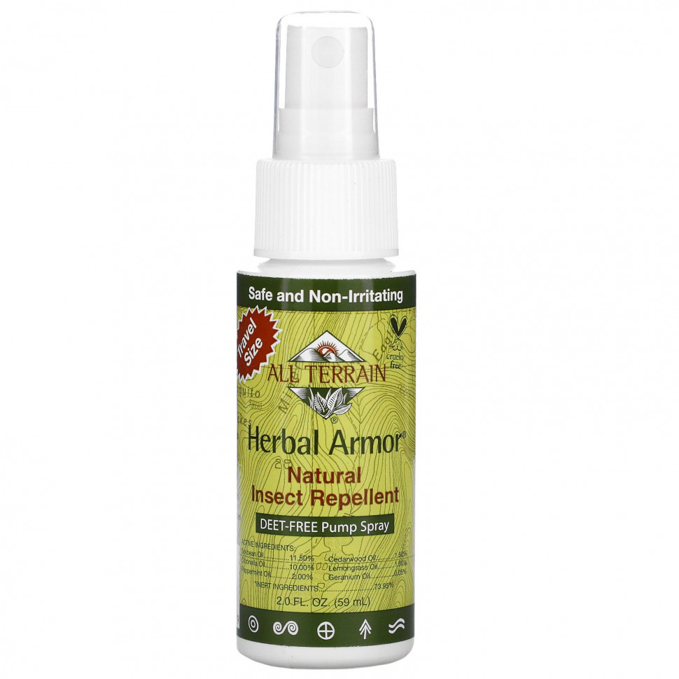 ���� ������ (Iherb) All Terrain, Herbal Armor, ����������� ����� �� ��������� ��� ����, 59 �� (2,0 ����. �����), ������ �� 1030 ���