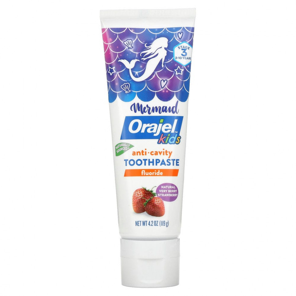 ���� ������ (Iherb) Orajel, Kids, ��������� ������ ����� ������ �������, ��� ����� �� 2 �� 10 ���, ����������� ������� ��������, 119 � (4,2 �����), ������ �� 760 ���