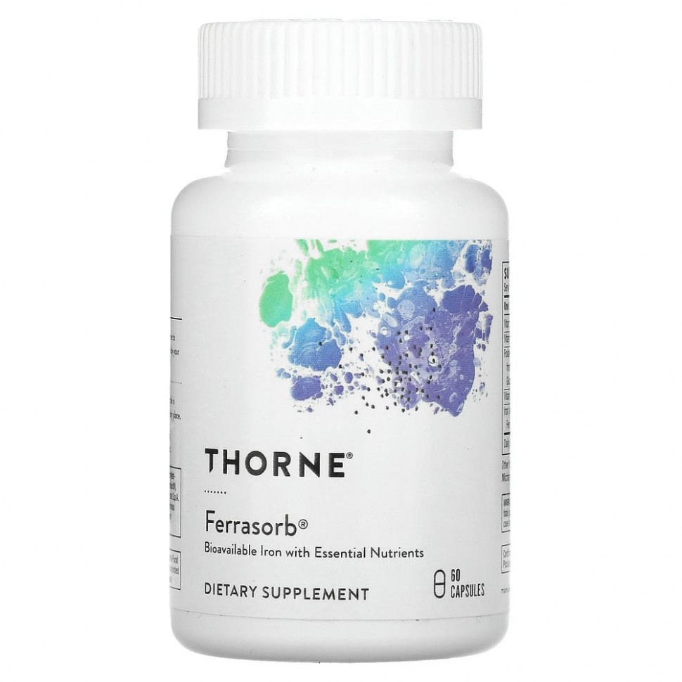 ���� ������ (Iherb) Thorne Research, Ferrasorb, ������ � �����������, 60 ������, ������ �� 4160 ���