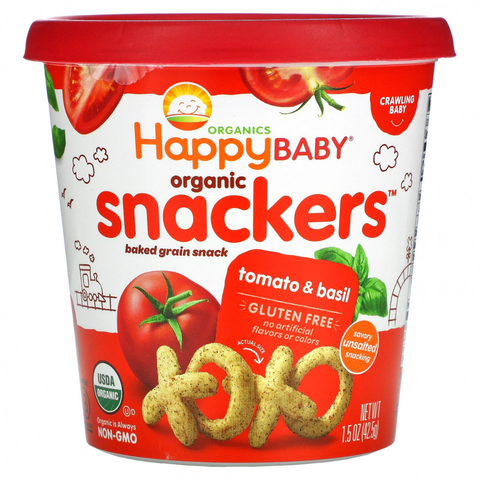   (Iherb) Happy Family Organics, Organic Snackers,   , 42,5  (1,5 )    -     , -, 