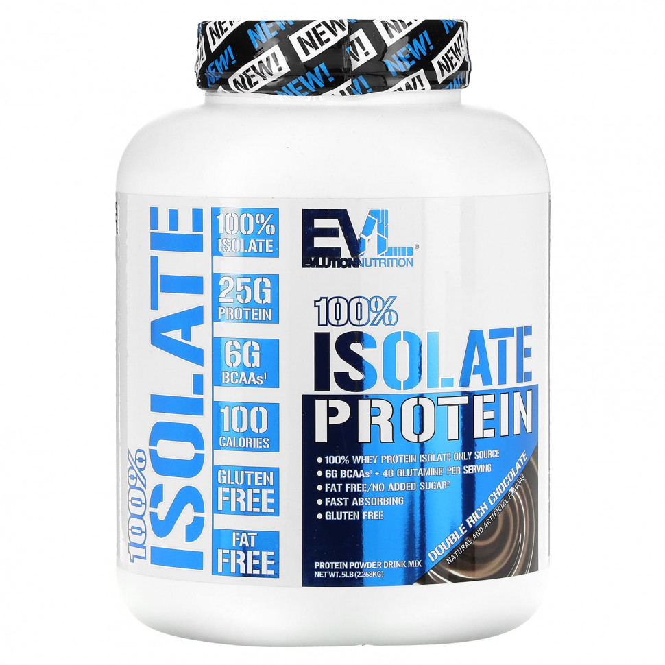 ���� ������ (Iherb) EVLution Nutrition, 100% ������ ��������, ������� �������� ���������, 2,268 �� (5 ������), ������ �� 14380 ���