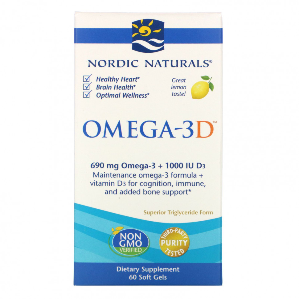   (Iherb) Nordic Naturals, -3D, , 1000 , 60      -     , -, 