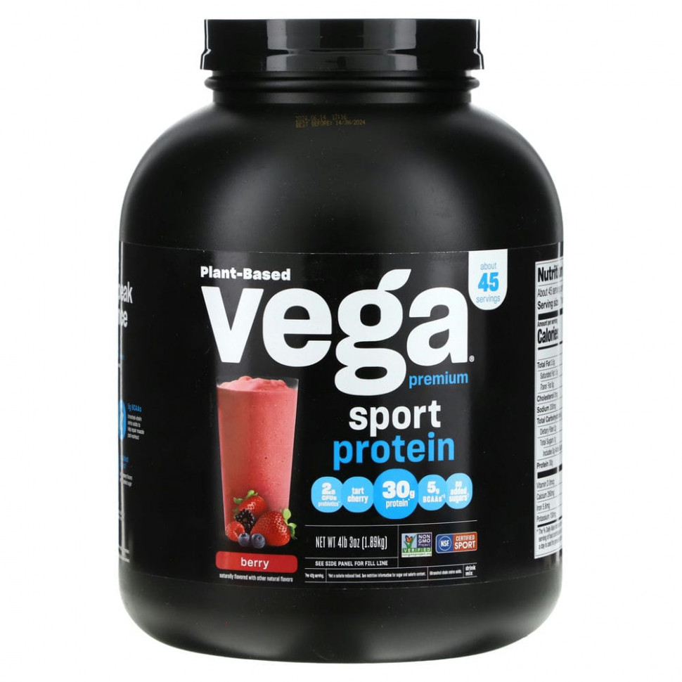 ���� ������ (Iherb) Vega, Sport, ������� ������������ �������� �� ������������ ������, �� ������ ����, 1,89 �� (4 �����), ������ �� 20510 ���