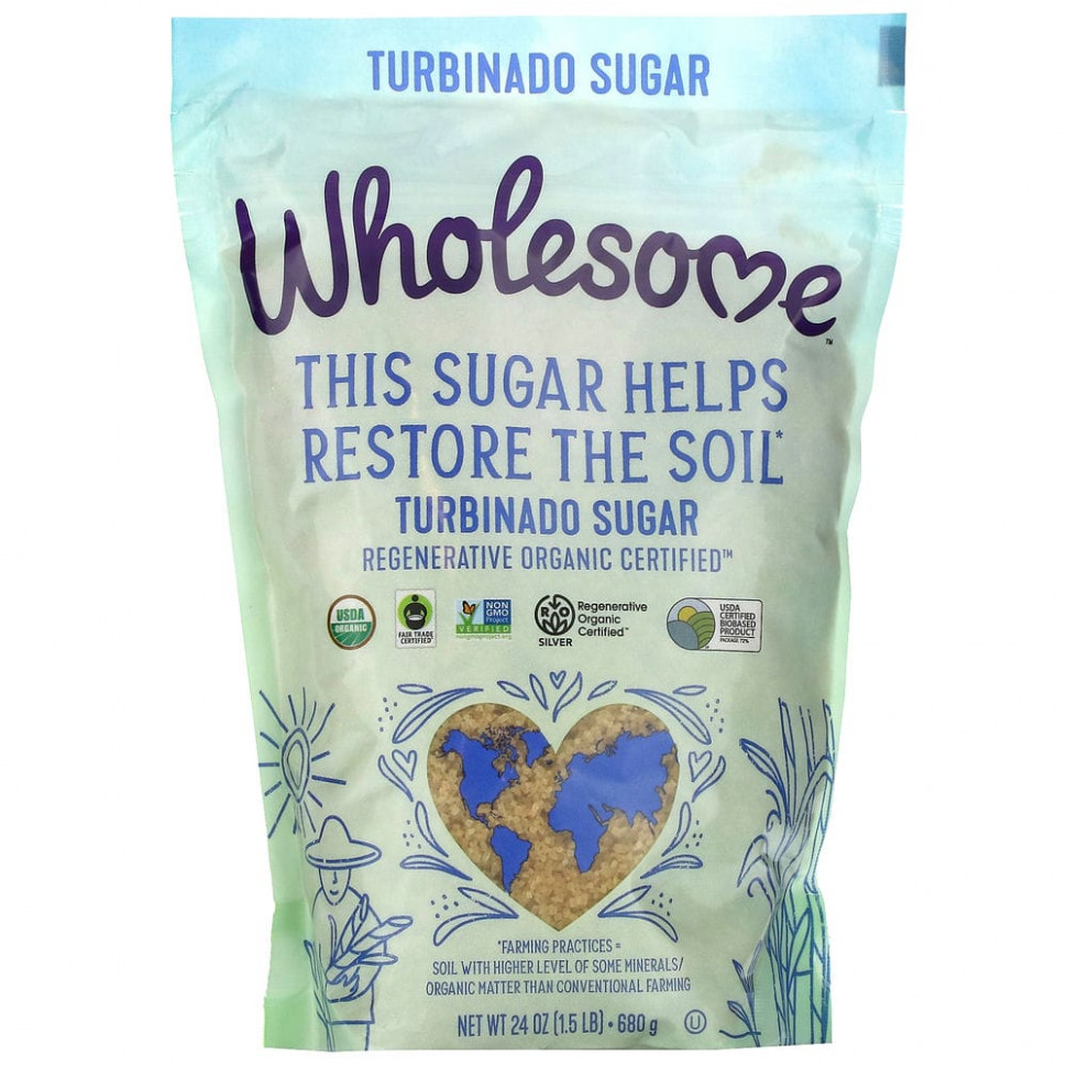 ���� ������ (Iherb) Wholesome Sweeteners, ����� ���������, 680 � (1,5 �����), ������ �� 2080 ���