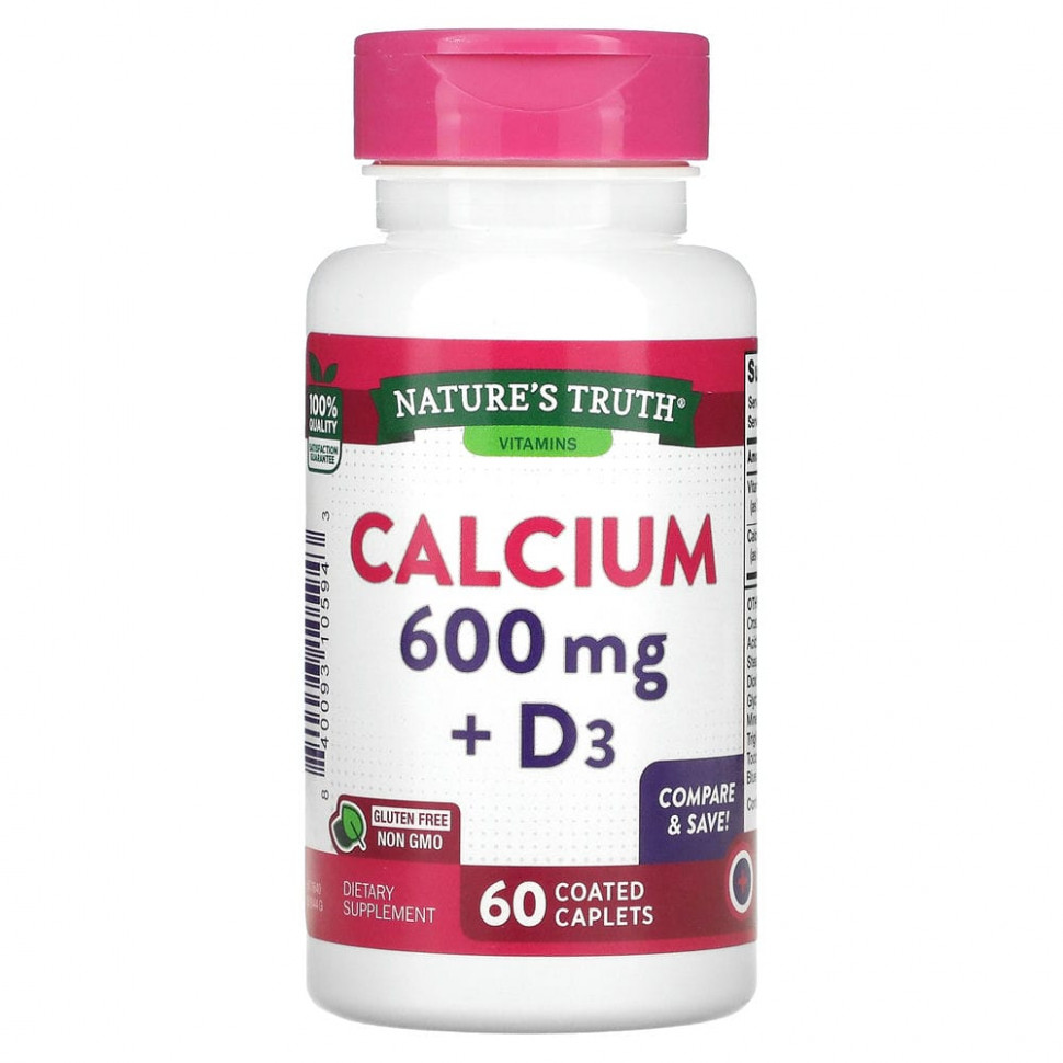   (Iherb) Nature's Truth,    D3, 600 , 60       -     , -, 