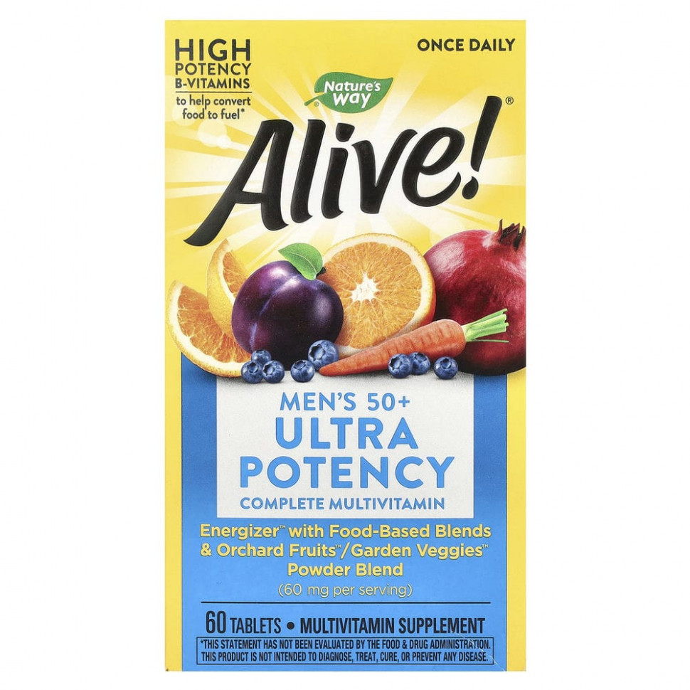   (Iherb) Nature's Way, Alive!      50+, 60     -     , -, 