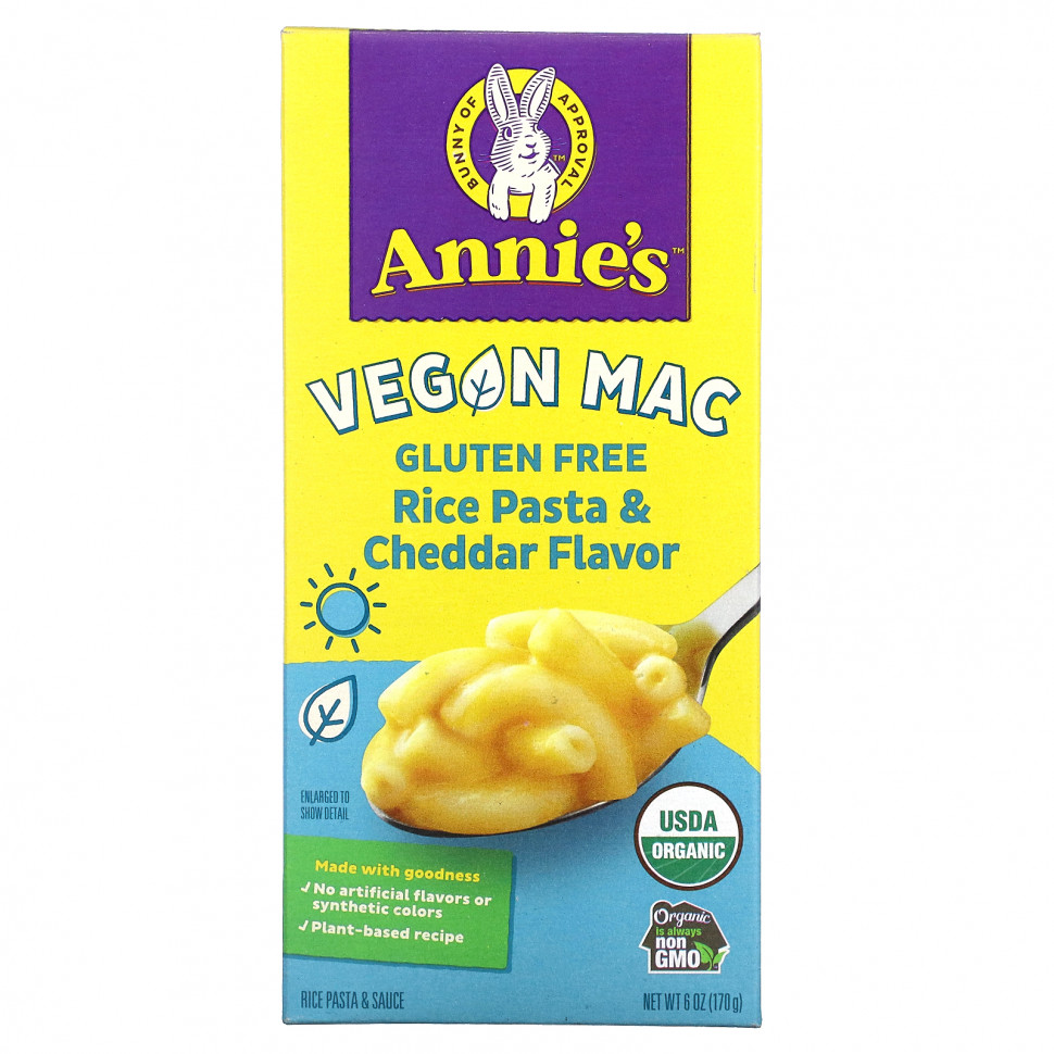   (Iherb) Annie's Homegrown, Vegan Mac,    ,  , 170  (6 ),   1210 