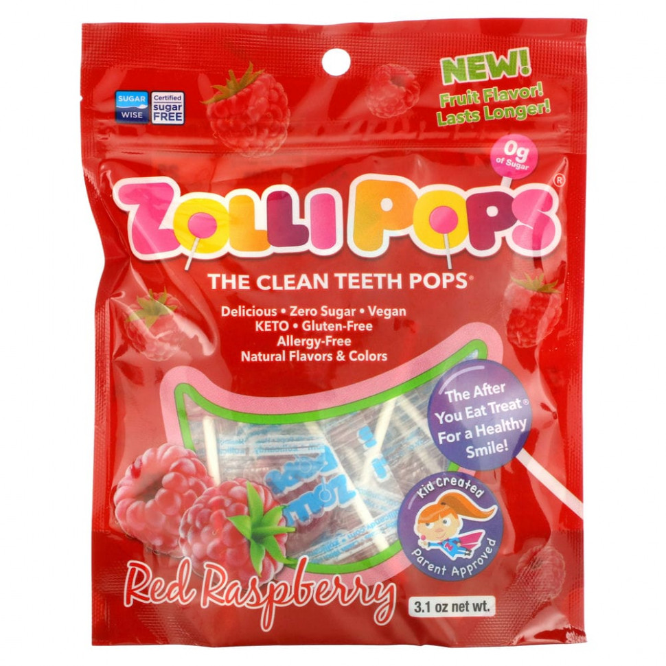   (Iherb) Zollipops, The Clean Teeth Pops, , 3,1     -     , -, 