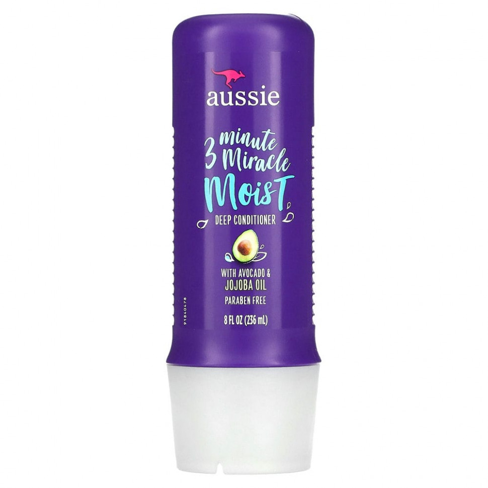 ���� ������ (Iherb) Aussie, 3 Minute Miracle Moist, ����������� ��� ��������� ���������� � ������� � ������������� ������ ������, 236 �� (8 ���. �����), ������ �� 1570 ���