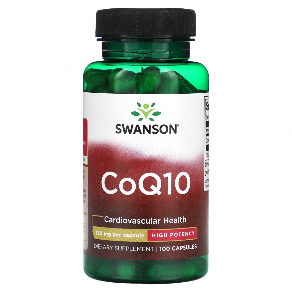 ���� ������ (Iherb) Swanson, ������� Q10, ������� �������������, 120 ��, 100 ������, ������ �� 3910 ���