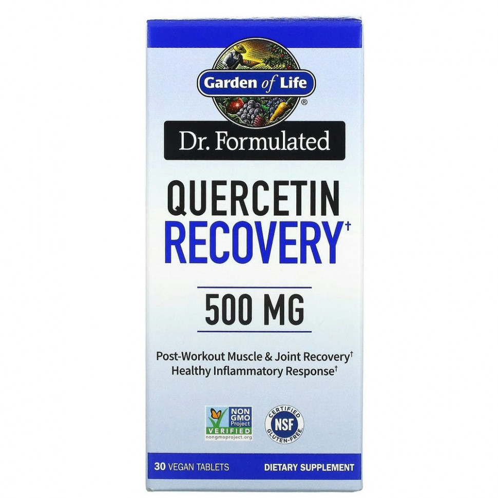   (Iherb) Garden of Life,  Formulated, Quercetin Recovery, 500 , 30  ,   3940 