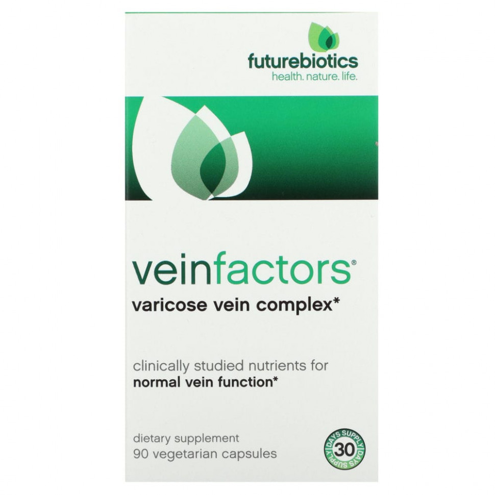 ���� ������ (Iherb) FutureBiotics, VeinFactors, ����������������� ��������, 90 �������������� ������, ������ �� 3730 ���