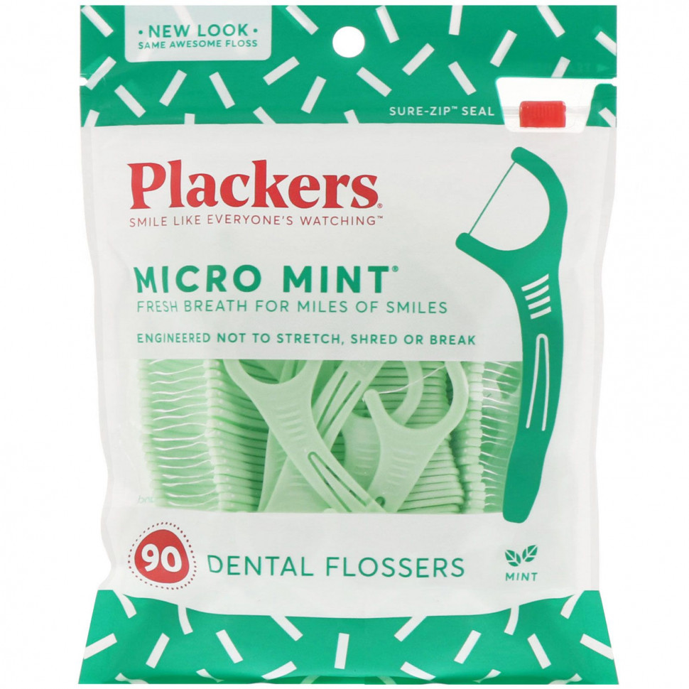   (Iherb) Plackers, Micro Mint,   , , 90 .    -     , -, 