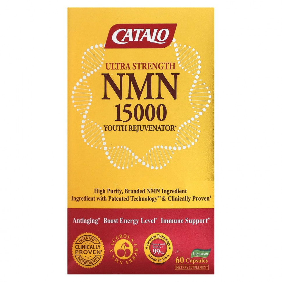 ���� ������ (Iherb) Catalo Naturals, ������������� �������� ��� ��������� NMN 15000, 60 �������������� ������, ������ �� 37640 ���