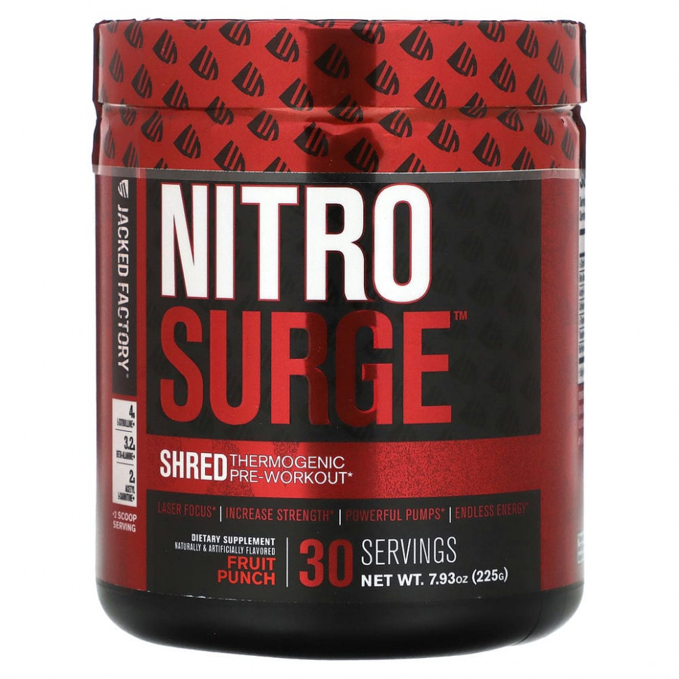   (Iherb) Jacked Factory, Nitro Surge,    ,  , 7,93  (225 )    -     , -, 