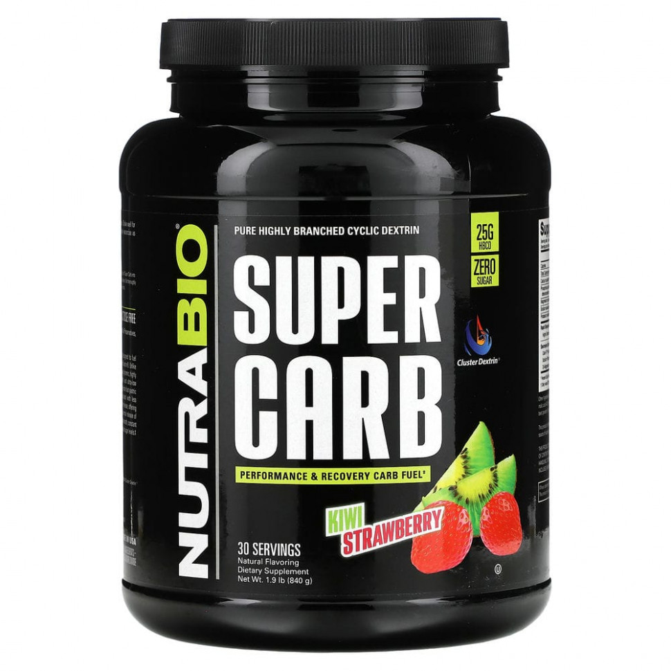 ���� ������ (Iherb) Nutrabio Labs, Super Carb, ���� � ��������, 840 � (1,9 �����), ������ �� 7500 ���