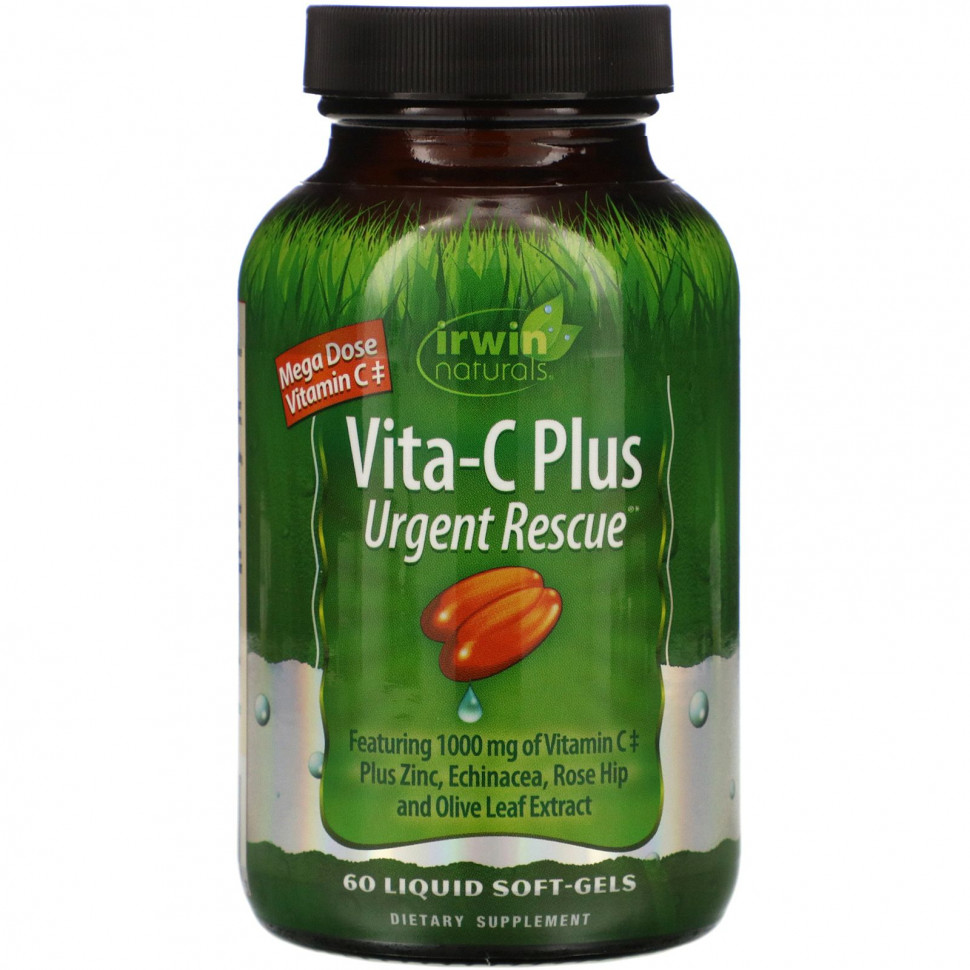 ���� ������ (Iherb) Irwin Naturals, '������ ������ ����-C ����', ������� ������� � 1000 �� �������� C, 60 ������ ����������� ������ � ���������, ������ �� 3890 ���