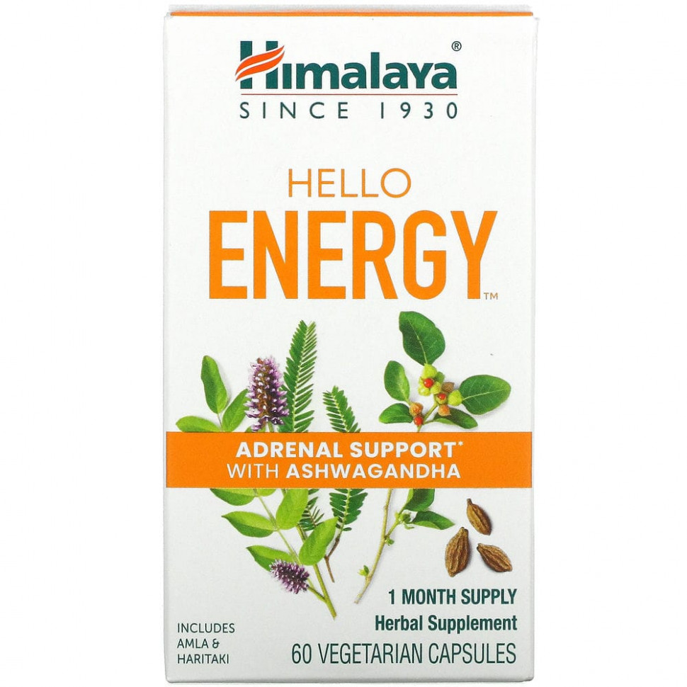 ���� ������ (Iherb) Himalaya, Hello Energy, ��������� ������������� � ����������, 60 �������������� ������, ������ �� 3530 ���