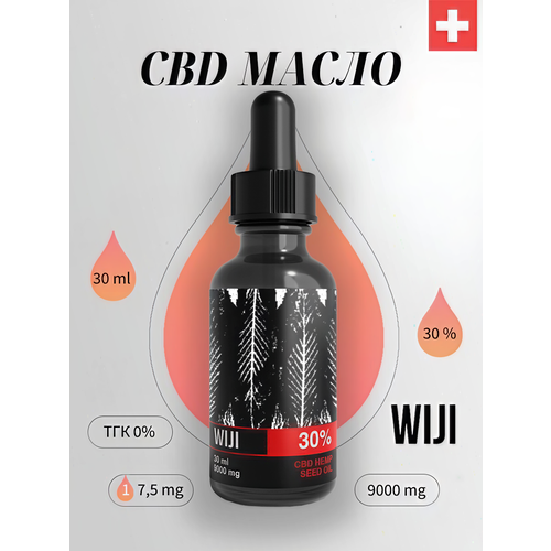 ���� WIJI CBD ����� Hemp Seed Oil 30% 30 ml, ���, ������ �� 4940 ���