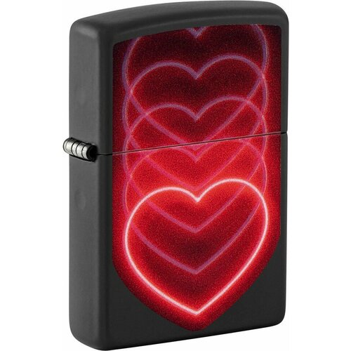 ���� ��������� ZIPPO Hearts Design � ��������� Black Light, ������/�����, ������, �������, 38x13x57 ��, ������ �� 8180 ���