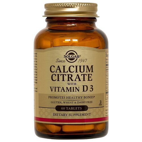 ���� Solgar Calcium Citrate with Vitamin D3 ���., 100 �, 60 ��., ������ �� 954 ���