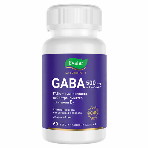  GABA 500 , 60 , Evalar Laboratory,   1002 